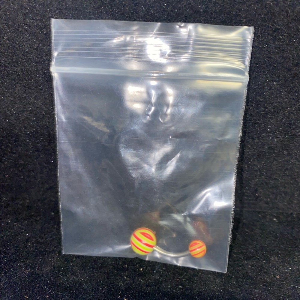 Red and Yellow Belly ring